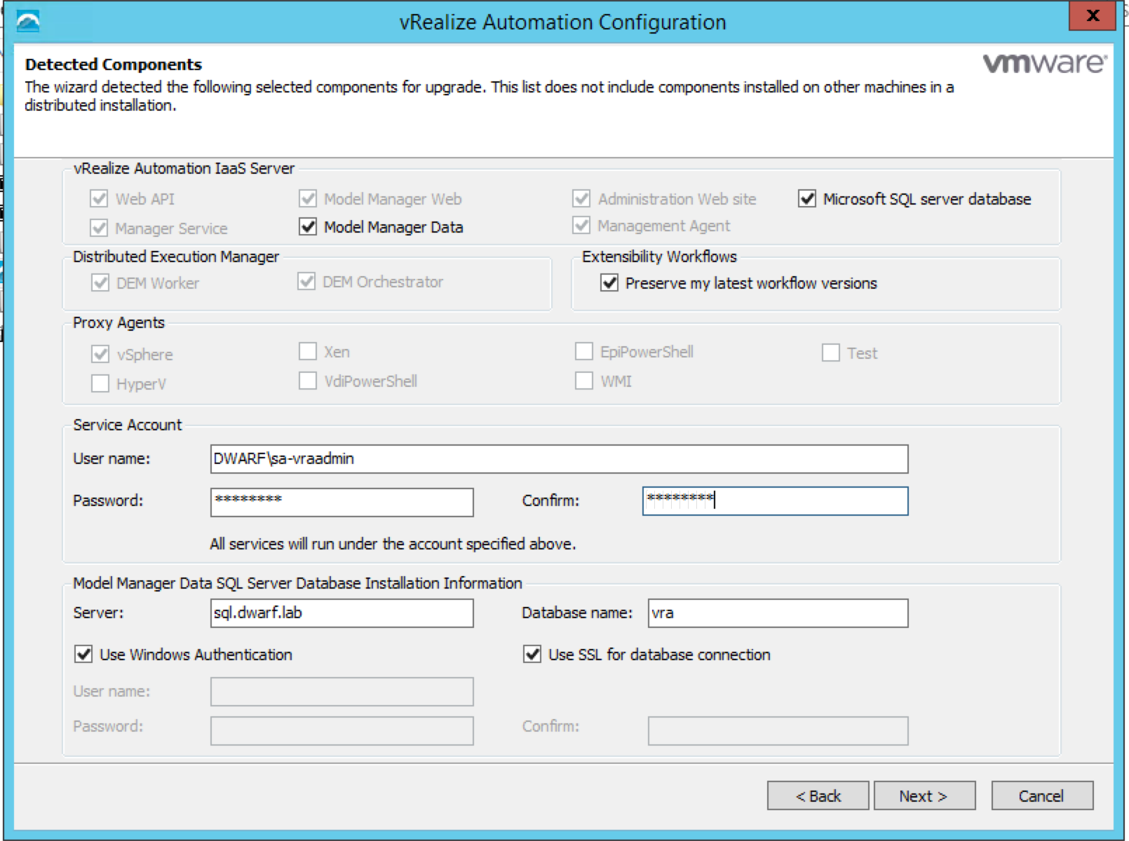 vRA 7.0.1 IaaS Installation – 6