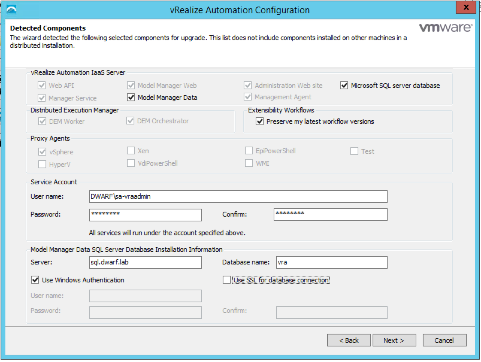 vRA 7.0.1 IaaS Installation – 8